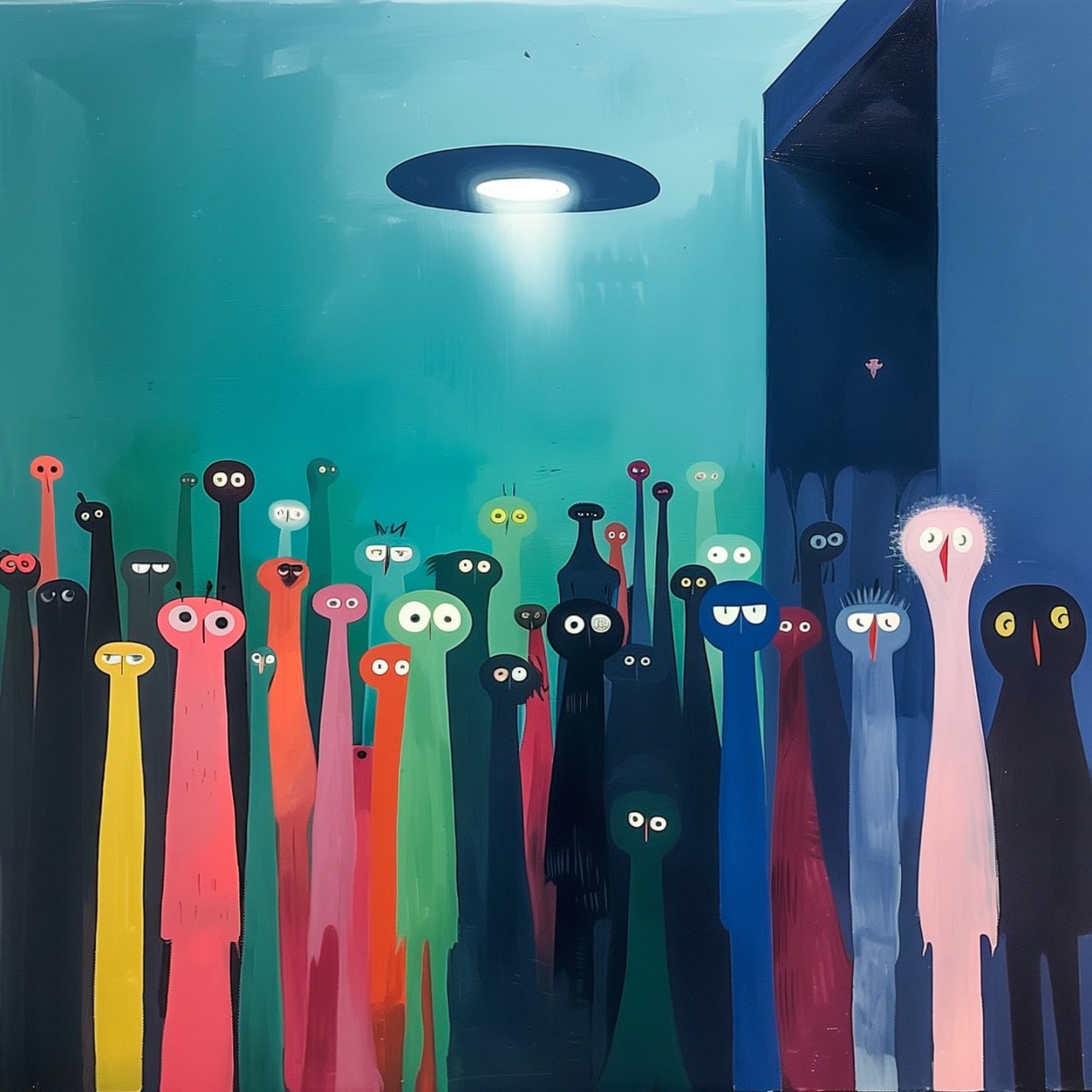 Abstract glass structure